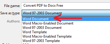 convert pdf to docx